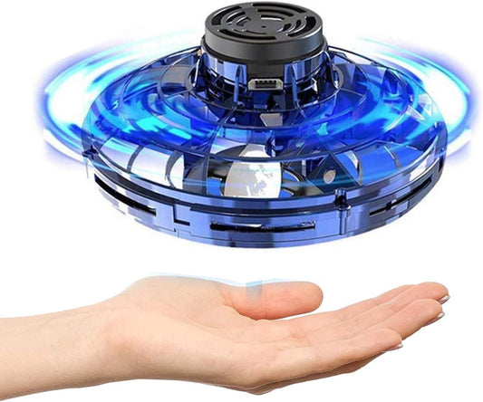 Flying Spinner With LED Light, Drone for Kids Hand Operated Mini Drones for Kids, UFO Magic Toy Indoor &amp; Outdoor Game(random color)