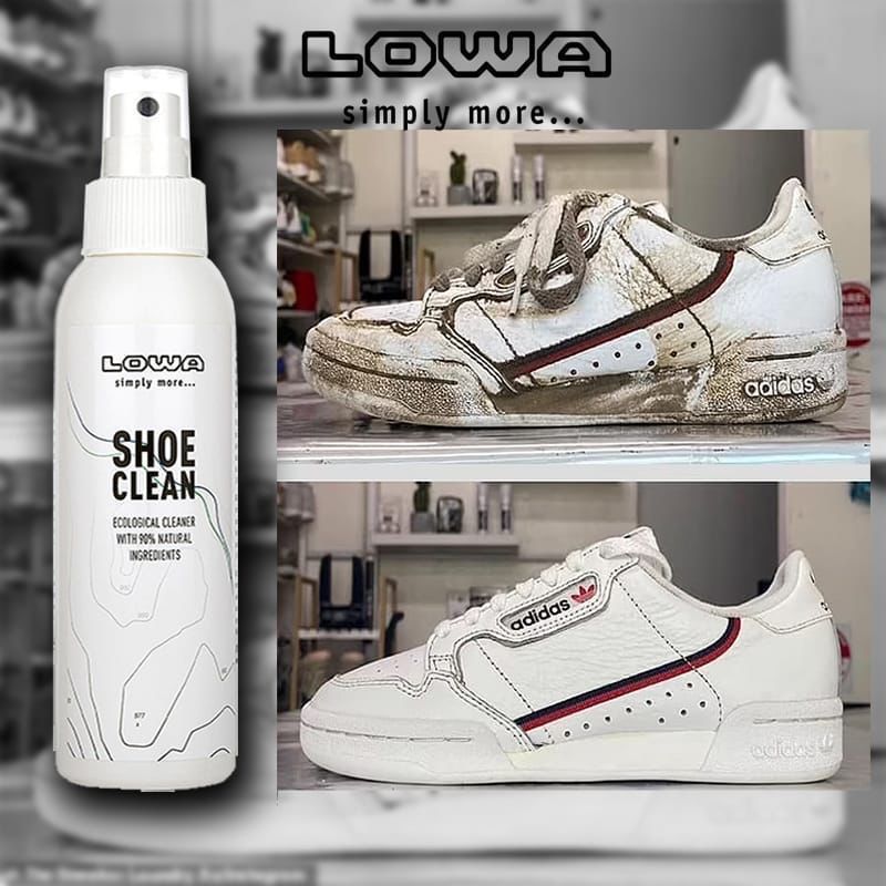 LOWA Shoe Sneaker Cleaner Spray (Perfect for shoes with Leather or textiles upper)