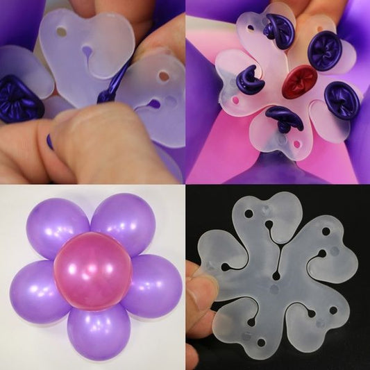 Pack Of 10pcs Balloons Clip - Flower Stand Clip Holder for Balloons - Balloons Tie Holder Birthday Wedding Party Decoration