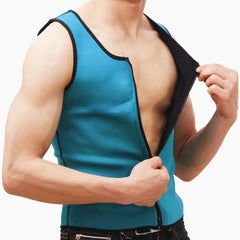 Hot Shapers Slimming Shirt Zipper Body Shaper Instead Slim Shirt For Men Black