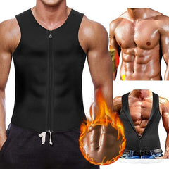 Hot Shapers Slimming Shirt Zipper Body Shaper Instead Slim Shirt For Men Black