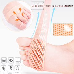 Silicone Gel Half Toe Heel Sleeve | Forefoot Insole Shoes Pain Relief Pads for Men and Women