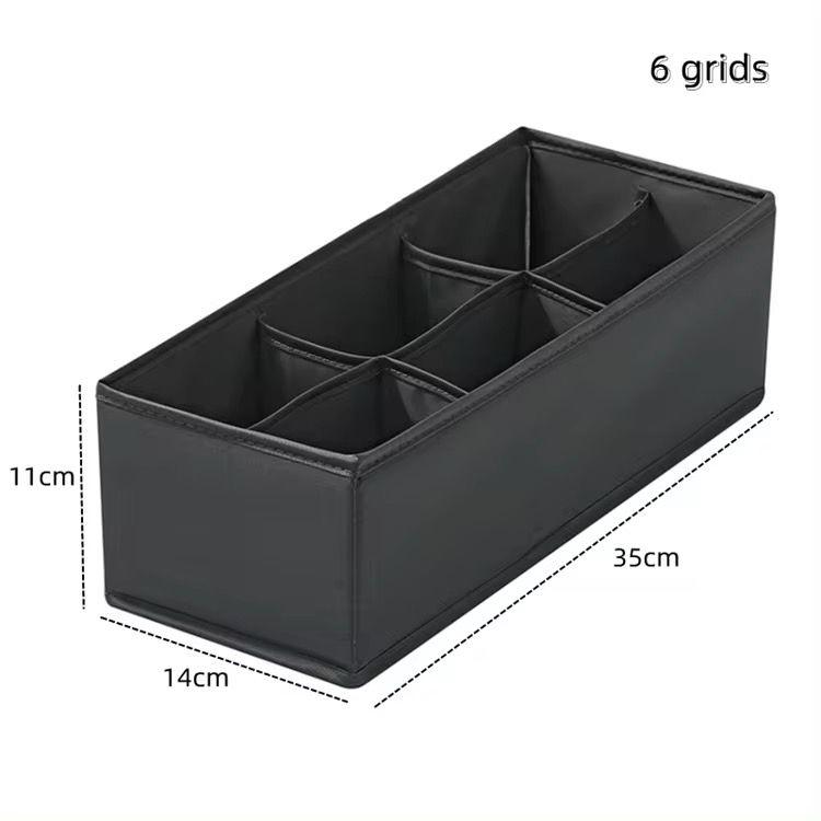 Drawer Organisers, Foldable Wardrobe Storage Organiser Fabric Drawer with Dividers Closet Box for Clothes, Underwear,  Sock, Ties, T-shirt, Belts, Makeup