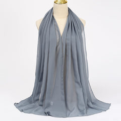 Fabulous quality chiffon scarves hijab  Plain for girls and womens