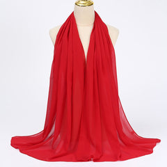 Fabulous quality chiffon scarves hijab  Plain for girls and womens