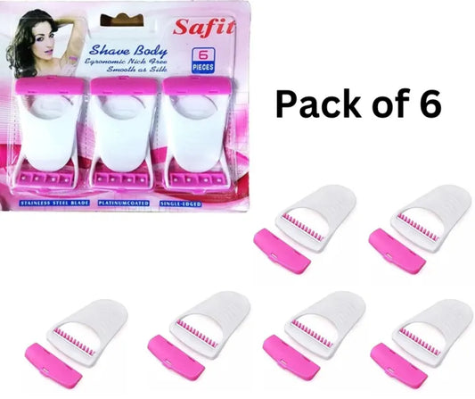 6 Pcs Set  Safit  Women Razor Disposable Body Shaving Razor